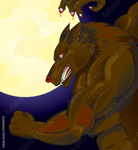Wolf on the rock