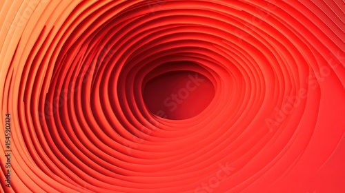 Abstract swirling red design