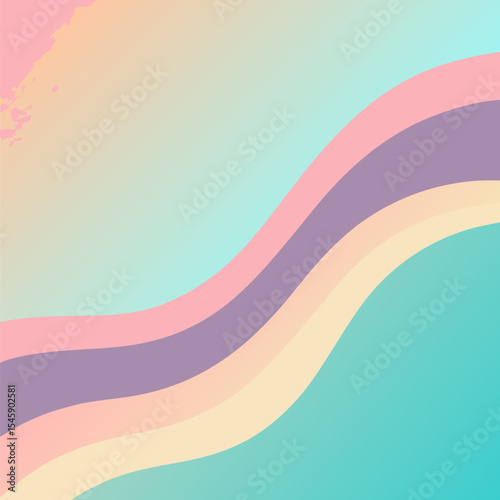 Pastel Gradient Flow Background Illustration Representing Soft Colors, Smooth Transitions, and Modern Design
