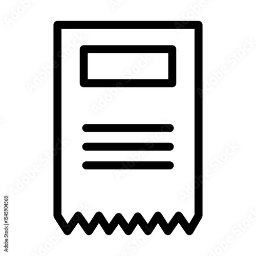 receipt line icon