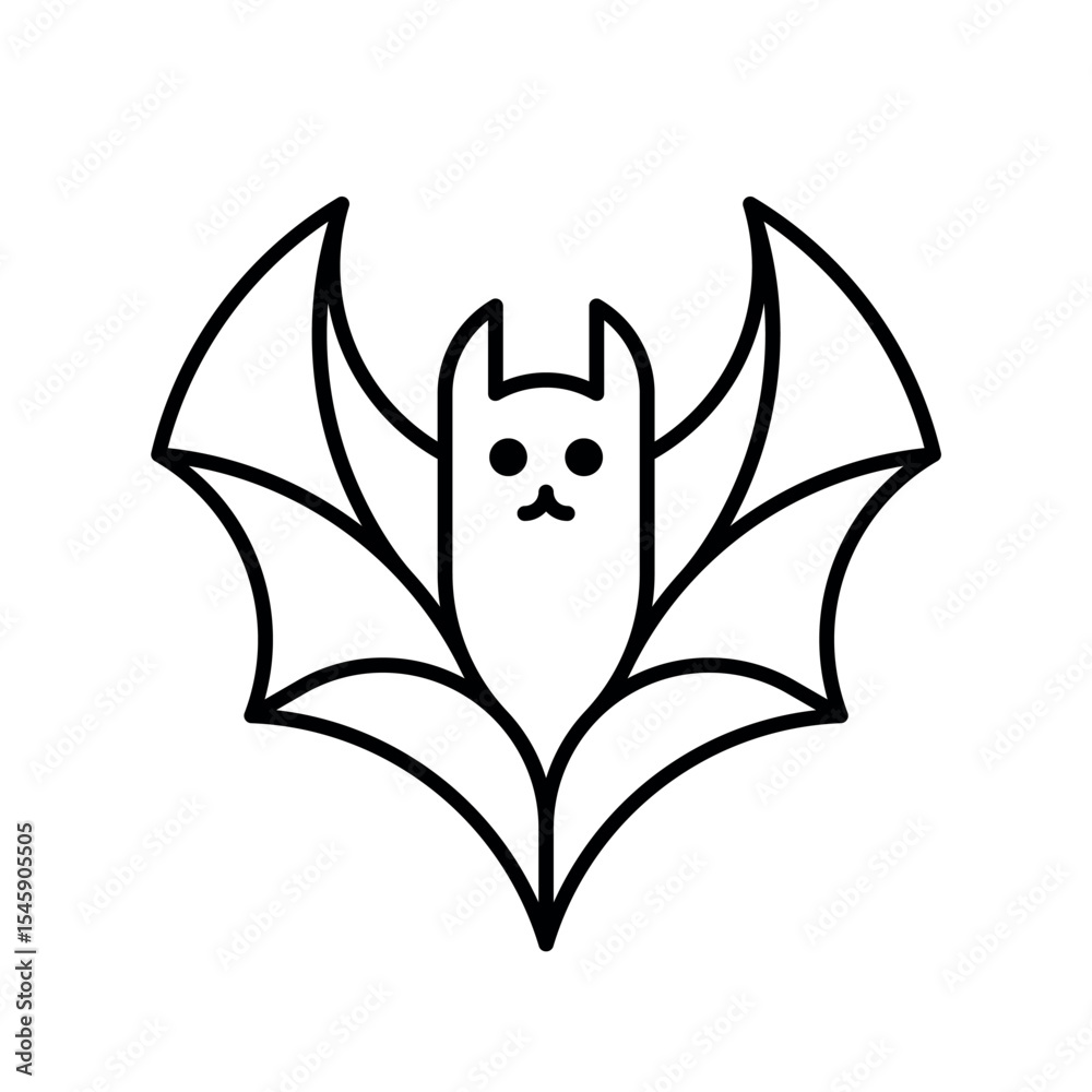 Fototapeta premium Bat Logo. Icon design. Template elements 