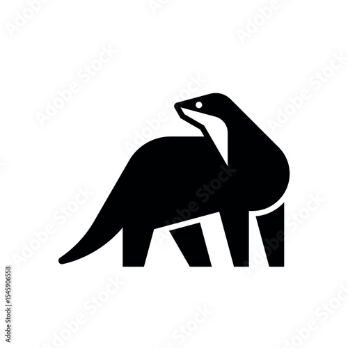 Otter Logo. Icon design. Template elements
