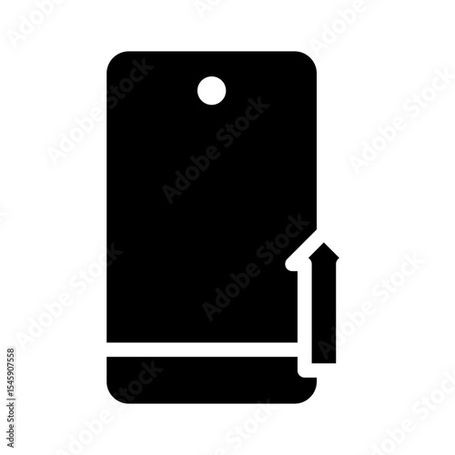 top up glyph icon