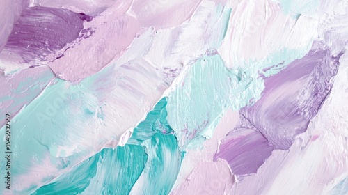 Wallpaper Mural Soothing mint and lilac hues swirl across a textured canvas forming a soft flowing composition of tranquil pastel beauty Torontodigital.ca