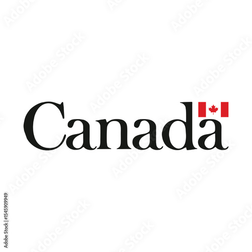 Canadian Flag and Wordmark A Stunning Visual Representation of Canada's National Identity