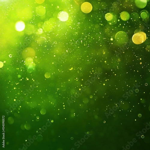 Abstract vibrant green bokeh