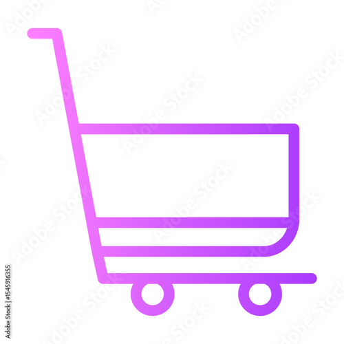 shopping cart gradient icon