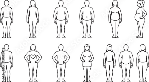 Human body, health, and environmental impact icons: lungs, water, air quality, and pollution symbols