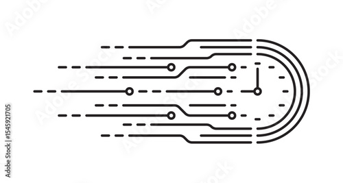 fast clock and electronics concept. fast clock concept. clock interface for sports, technology, business and education world