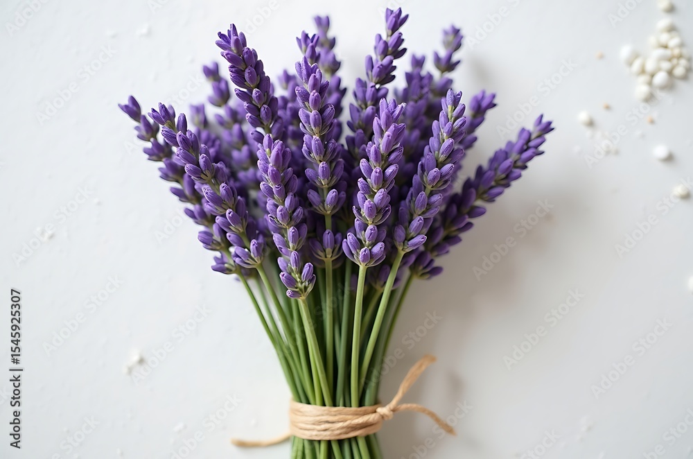 Fototapeta premium Calming Lavender Blooms Relaxing Herbal Plant Scent ai generated