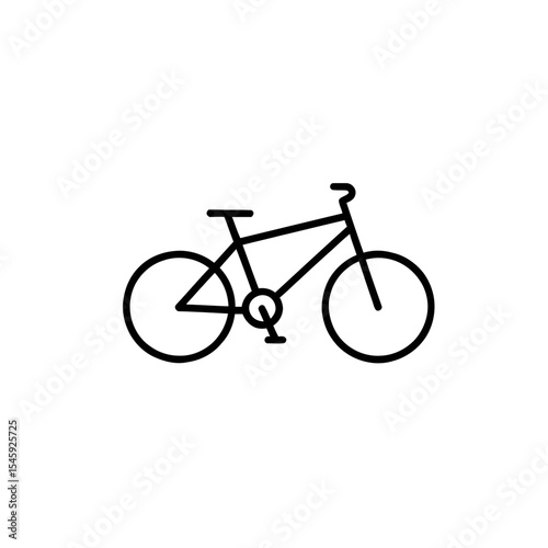 Sustainable Urban Mobility: Bicycle Silhouette in Eco-Friendly Green City Environment Promoting Health and Reduced Carbon Footprint for Modern Lifestyle