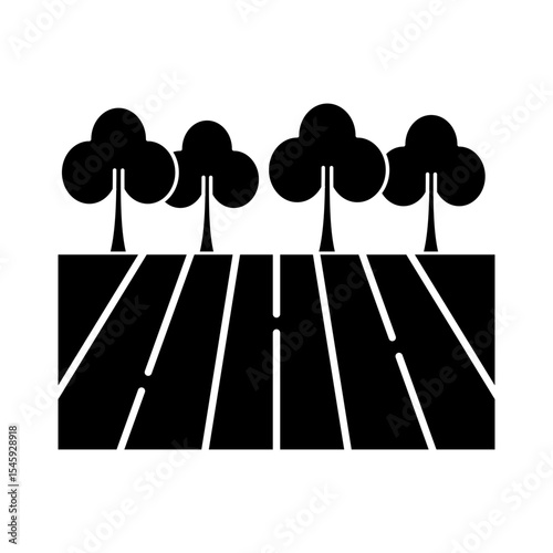Fotografie Field Icon glyph