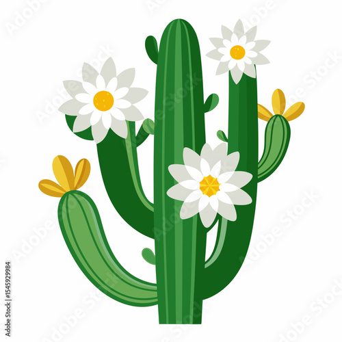 vector illustration of a daffodil flower
