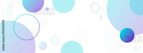 Geometric banner background,blue and purple gradations colorful. shape line. halftone memphis .Modern background. For template business ,etc. Vector eps 10