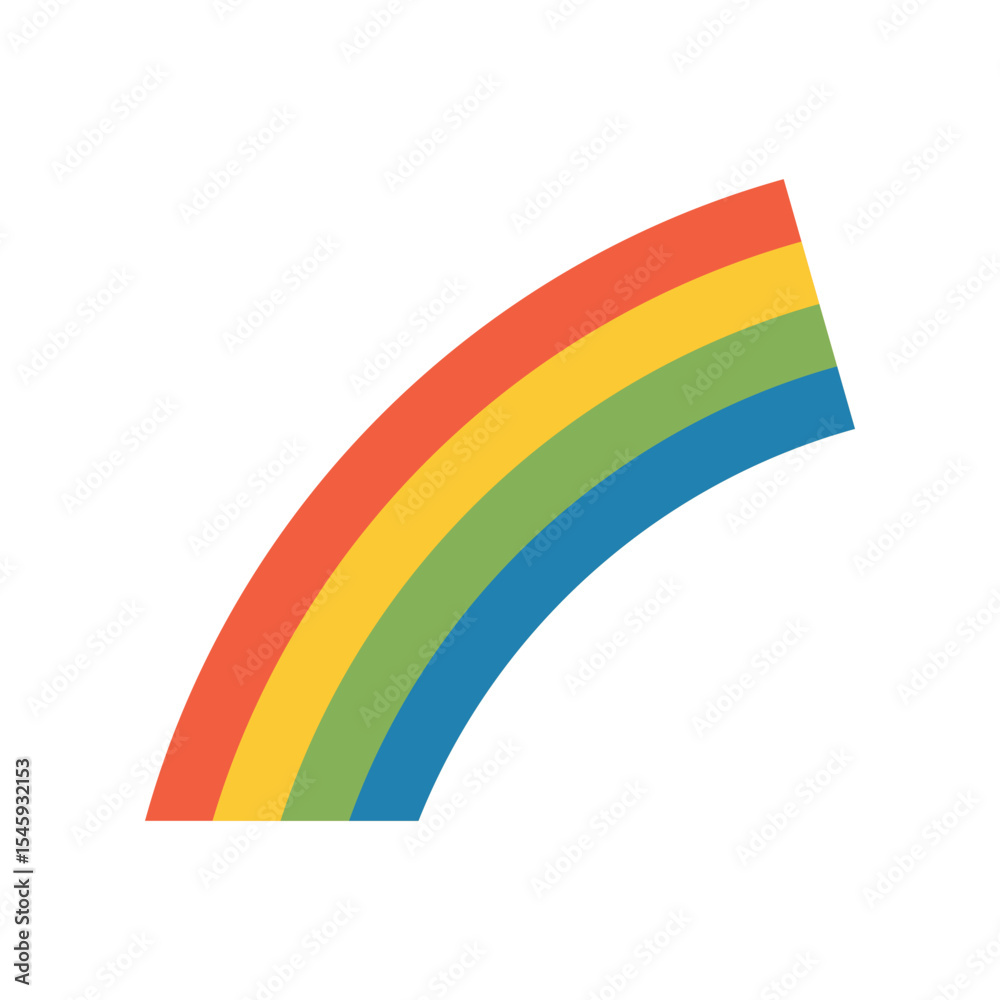 Fototapeta premium Simple and Fun Rainbow Graphic
