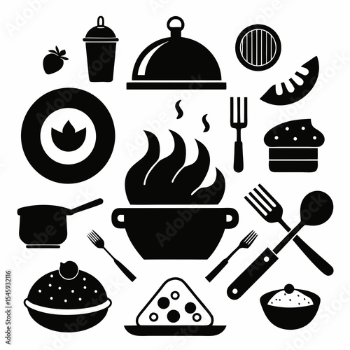 kitchen icons set