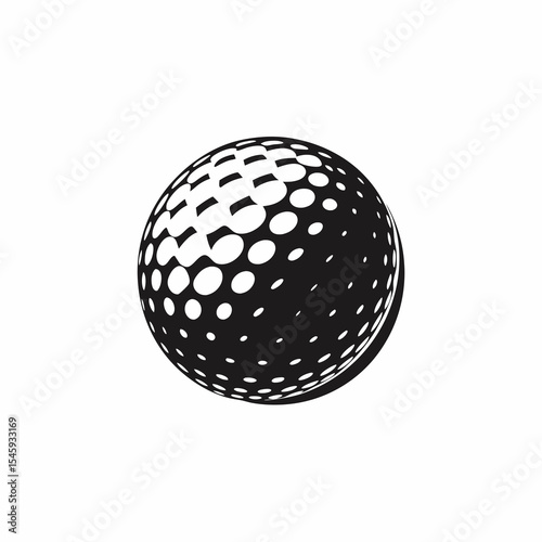 golf ball isolated on white