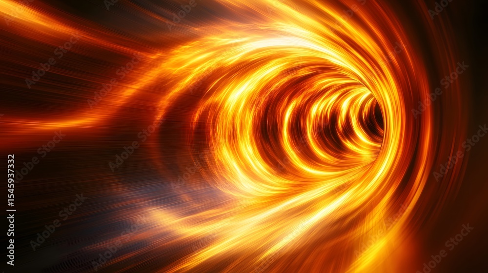 custom made wallpaper toronto digitalFiery tunnel vortex of light and energy.