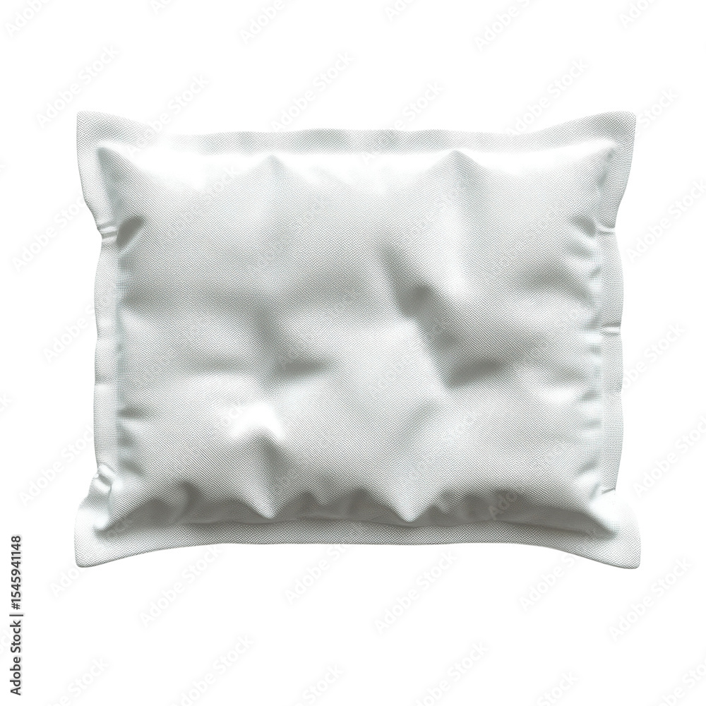 Obraz premium White Pillow Isolated Soft Cushion Comfort Sleeping Restful Nap Bedroom on transparent background