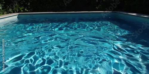 Shimmering Pool Serenity. Generative AI