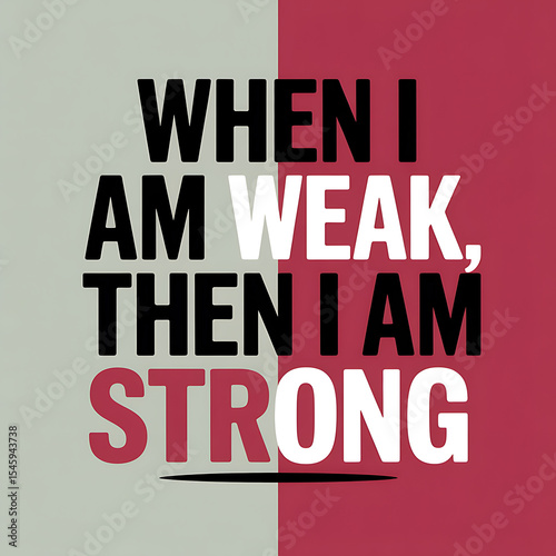 when i am weak then i am strong