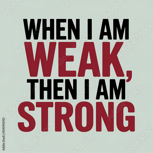 when i am weak then i am strong