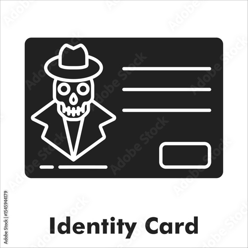 Identity Card Solid Black Icon