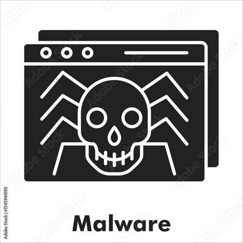 Malware Solid Black Icon
