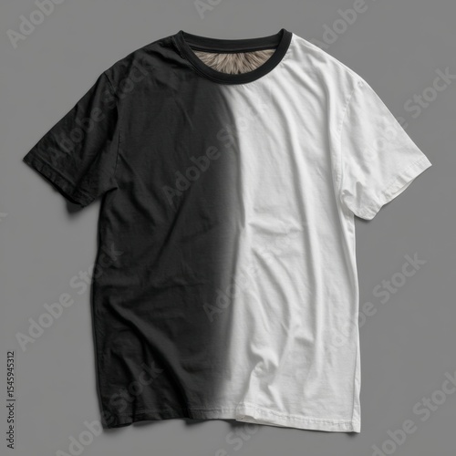 Wallpaper Mural Two-tone T-shirt Black and White Torontodigital.ca