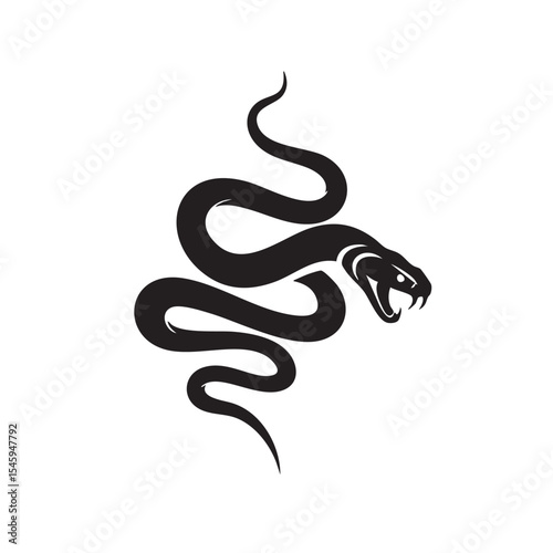 Cobra Snake Illustration A Striking Vector Design of a Venomous Reptile