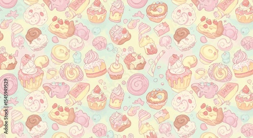 Pastel sweet treat pattern