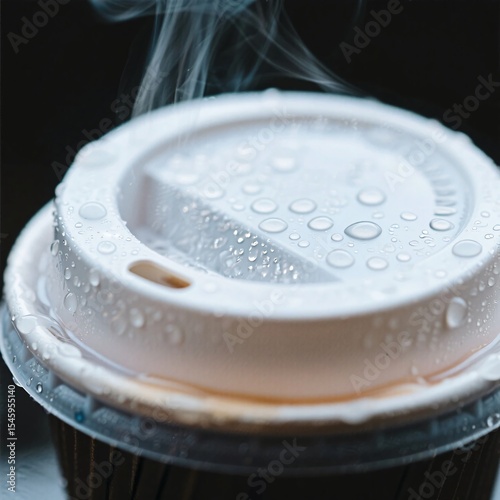 Forgotten Coffee Cup Left in the Rain