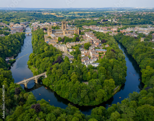 Obraz na plátne Durham city centre in the north east of the United Kingdom
