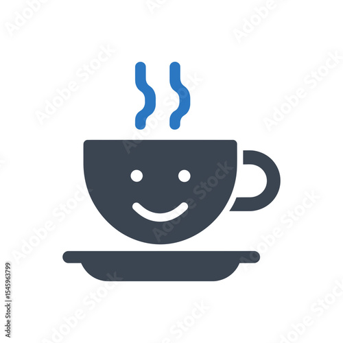 Smiling Coffee Cup Icon