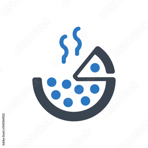 Hot Pizza Slice Icon