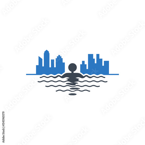 Urban Swim Icon