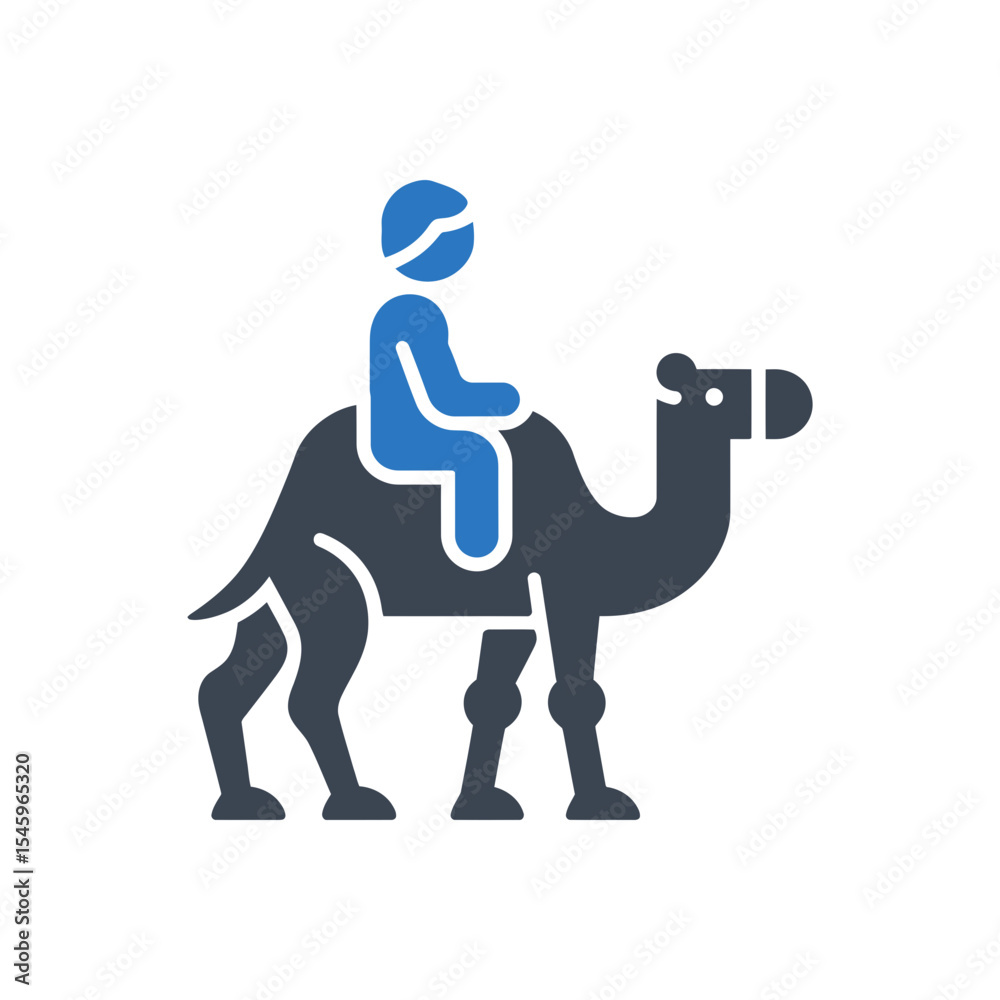 Fototapeta premium Camel Rider icon