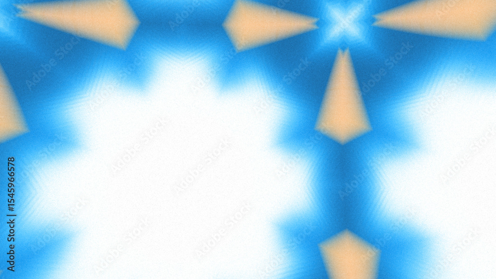 Obraz premium Abstract Radiant Burst with Soft Grain Texture, Symmetrical Glow Pattern in Psychedelic Style, Radiating Circular Abstract with Subtle Noise, Kaleidoscopic Starburst with Gradient Flow