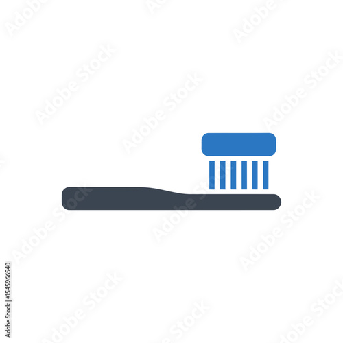 Toothbrush with Toothpaste Icon