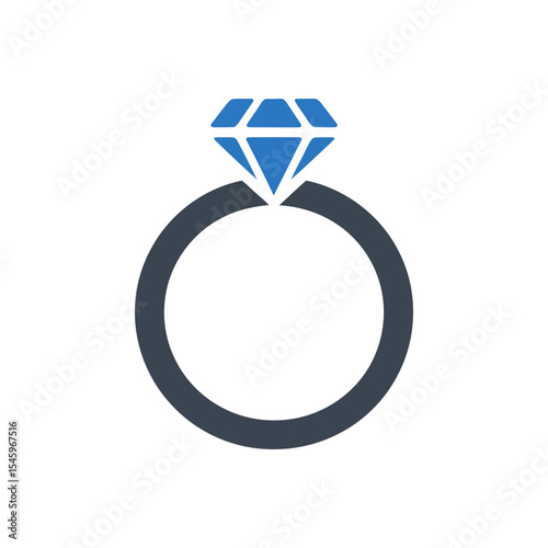 Diamond Engagement Ring Icon