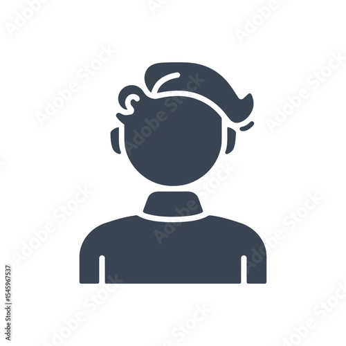 Person with Curly Hair Icon