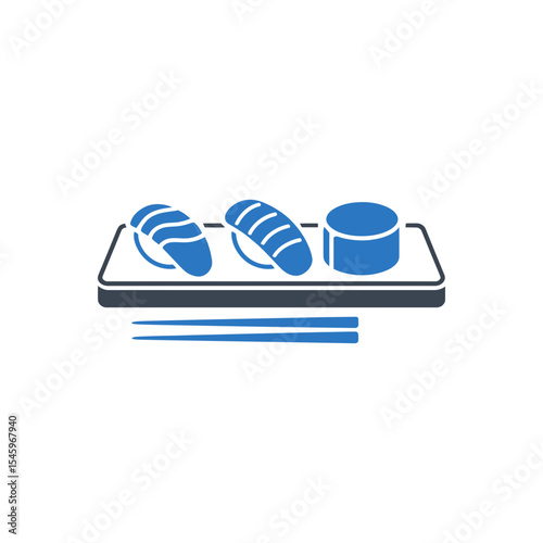 Sushi with Chopsticks icon