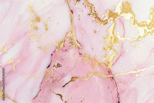 Blush pink marble texture background with elegant gold foil accents, luxurious and soft, perfect for modern wedding invitations