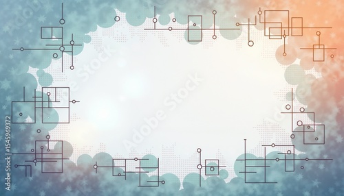 Abstract geometric background with soft colors and textured design  