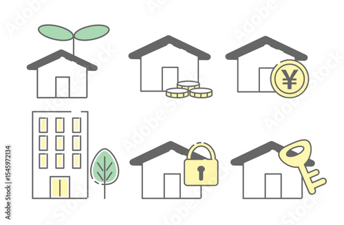 House and Property Security Icon Set