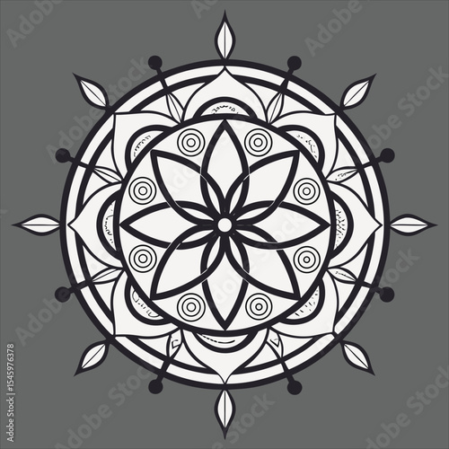 Circular pattern in the form of a mandala. Mehndi style. Decorative pattern in oriental style. Coloring book page. mandala post . mandala 