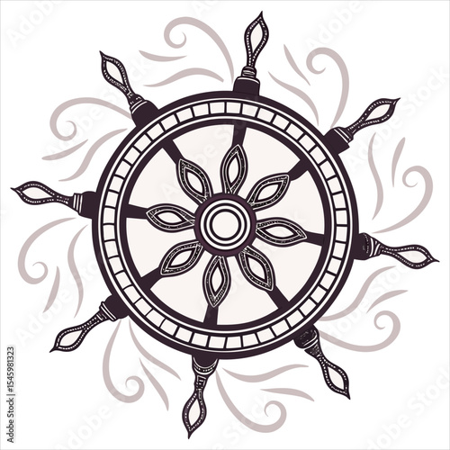 Circular pattern in the form of a mandala. Mehndi style. Decorative pattern in oriental style. Coloring book page. mandala post . mandala 