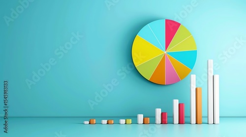  bar graphs fusing into one bold visual