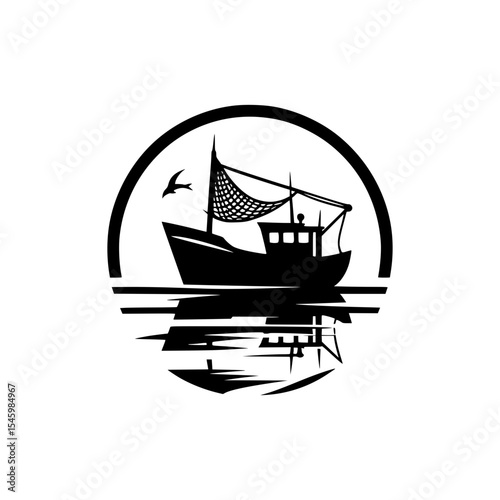 Vintage style illustration of a submarine