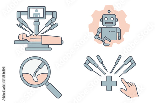 Advanced robotic surgery techniques illustrated in a healthcare setting during the day